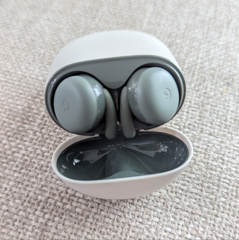 Google Pixel Buds A-Series Dark Olive Wireless Earbuds with Charging Case